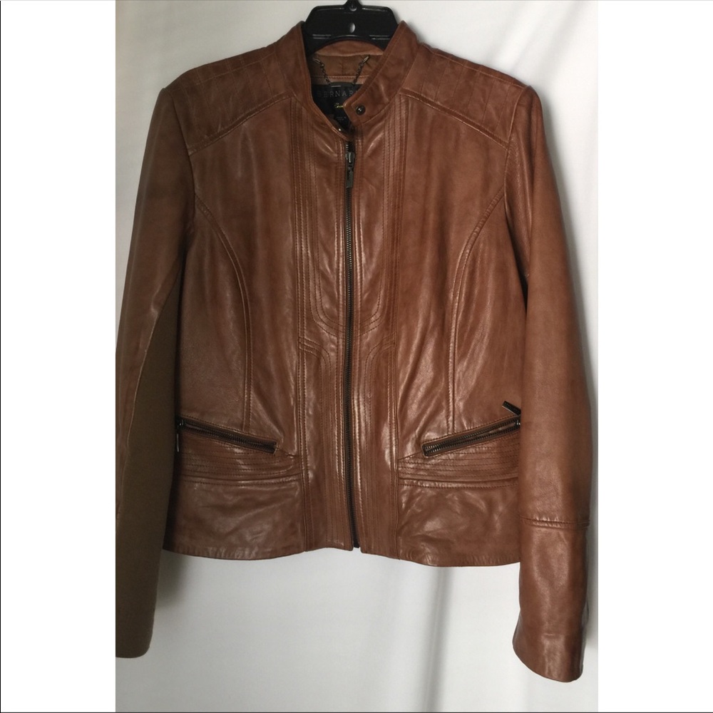 Leather coat